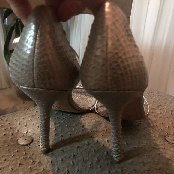 BCBG Max Azria silver strappy sandals Sz 10 - Picture 3 of 5